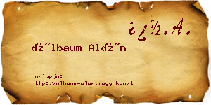 Ölbaum Alán névjegykártya